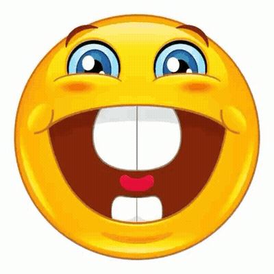 Cartoon Smiley Face Big Smile GIF