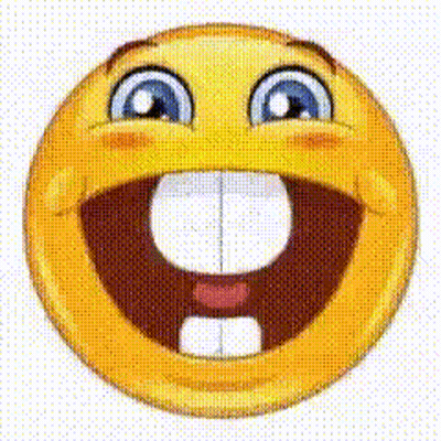 Cartoon Smiley Face Missing Teeth GIF