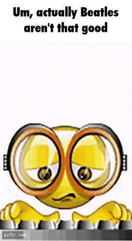 Cartoon Smiley Face Playing Keyboard With Glasses And Headphones GIF
