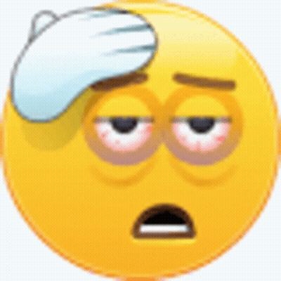 Cartoon Smiley Face With Bandage GIF