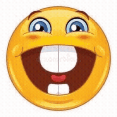 Cartoon Smiley Face With Big Smile GIF
