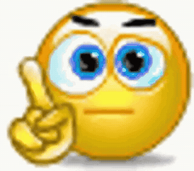 Cartoon Smiley Pointing Up GIF
