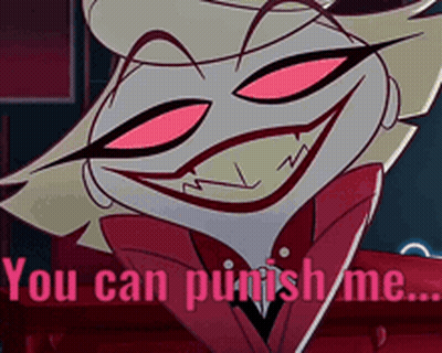 Cartoon Smiling Saying You Can Punish Me GIF