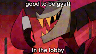 Cartoon Smiling Says Good To Be Gyatt In The Lobby GIF