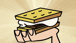 Cartoon Smores Sweet Treat GIF