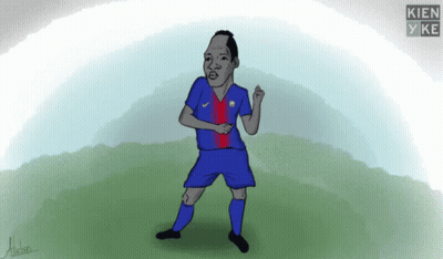 Cartoon Soccer Player Kien Y Ke GIF