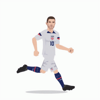 Cartoon Soccer Player Number 10 GIF