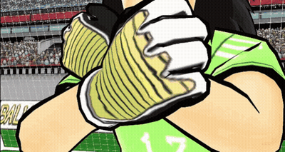 Cartoon Soccer Player Number 17 GIF