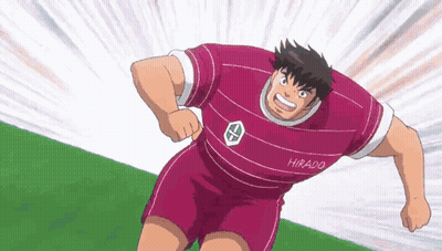 Cartoon Soccer Player With Hirado On Shirt GIF