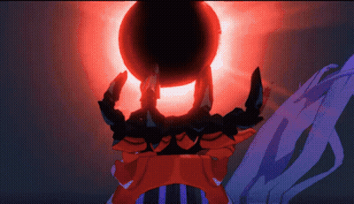 Cartoon Sphere With Red Light GIF