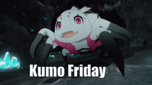 Cartoon Spider With Kumo Friday GIF
