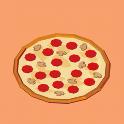 Cartoon Spinning Pizza Slices GIF