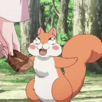 Cartoon Squirrel Held By Person GIF