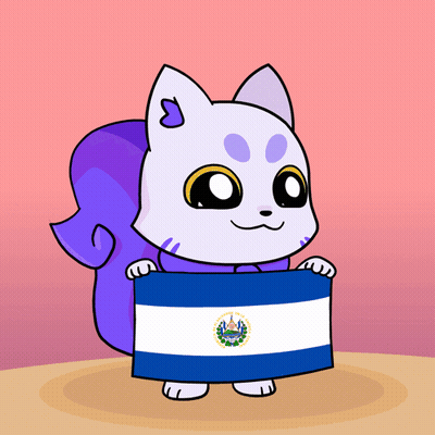 Cartoon Squirrel Holding Blue And White Flag GIF