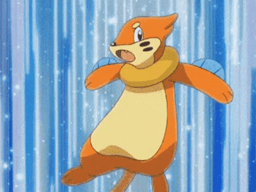 Cartoon Squirrel In Front Of Blue Background GIF