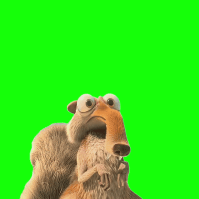 Cartoon Squirrel Mouth Wide Open GIF