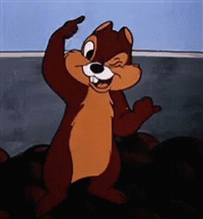 Cartoon Squirrel Pointing GIF