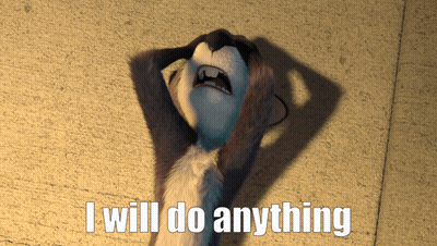 Cartoon Squirrel Saying I Will Do Anything GIF