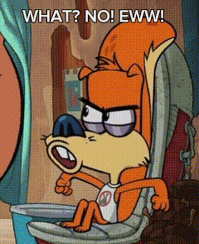Cartoon Squirrel Saying What No GIF