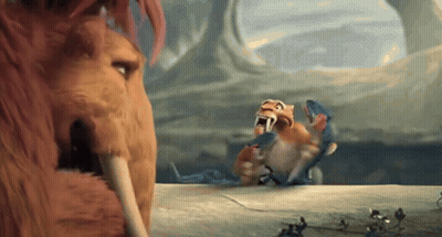Cartoon Squirrel Standing With Arm Up GIF