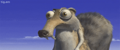 Cartoon Squirrel With Big Eyes GIF