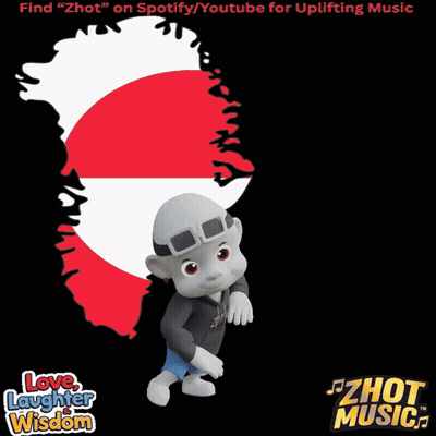 Cartoon Standing In Front Of Map With Love Laughter Wisdom GIF