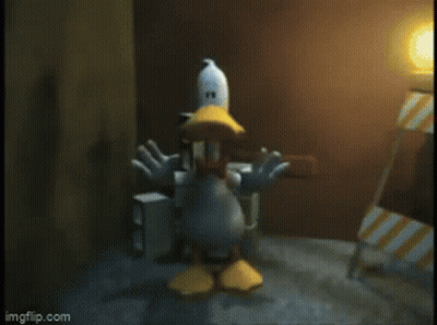 Cartoon Standing in Front of To Be Continued Sign