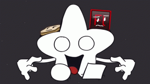 Cartoon Star With Peanut Butter Sandwich GIF