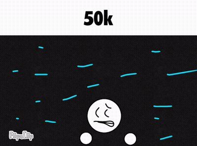 Cartoon Stick Figure With 50K GIF