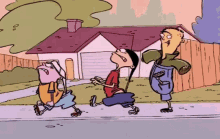 Cartoon Stupid People Ed Edd Eddy Walk Funny GIF