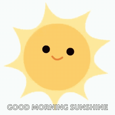 Cartoon Sun Face Saying Good Morning Sunshine GIF
