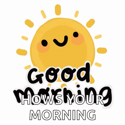 Cartoon Sun Saying Good Hows Your Morning GIF