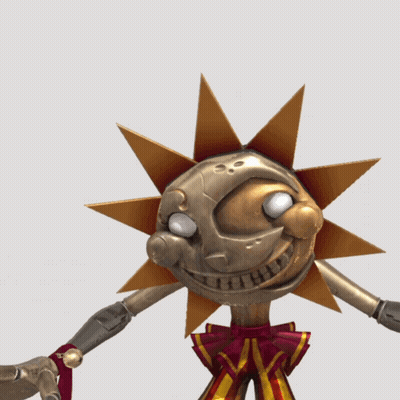 Cartoon Sun With Bow Around Waist