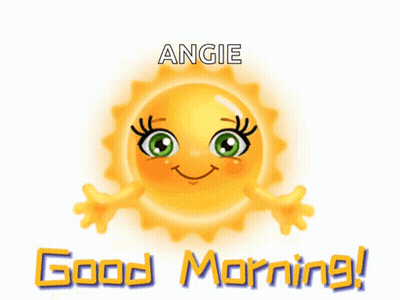 Cartoon Sun With Green Eyes Angie GIF