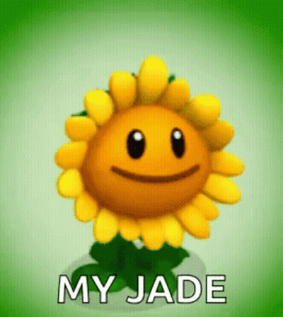 Cartoon Sunflower Saying My Jade GIF