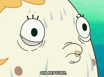 Cartoon Sweating Saying Oh Neptune GIF