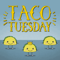 Cartoon Taco Tuesday Dancing GIF