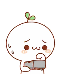 Cartoon Talking On Cell Phone With Plant Head Sticker