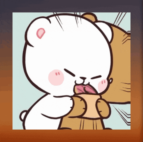 Cartoon Teddy Bear Holding Another Teddy GIF