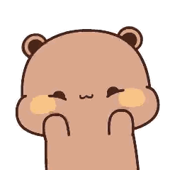 Cartoon Teddy Bear Making Funny Face Sticker