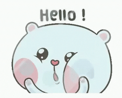 Cartoon Teddy Bear Saying Hello GIF