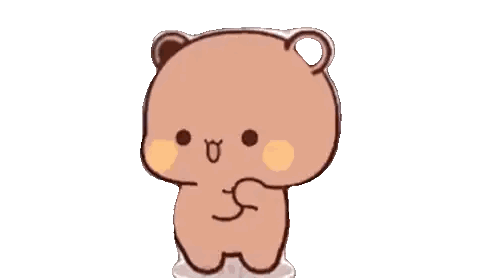 Cartoon Teddy Bear Standing Sticker