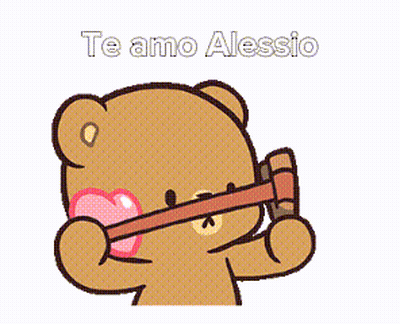 Cartoon Teddy Bear Te Amo Alessio GIF