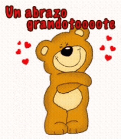 Cartoon Teddy Bear Un Abrazo Grandotooote Para Til GIF