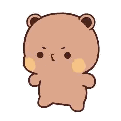 Cartoon Teddy Bear With Smoke Coming Out Of Ears Sticker