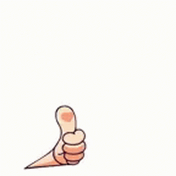 Cartoon Thumbs Up Awesome GIF