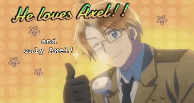 Cartoon Thumbs Up He Loves Axel And Only Axel GIF