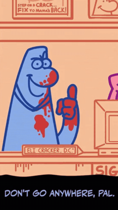 Cartoon Thumbs Up Sign Eli Cracker GIF