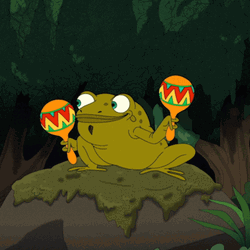 Cartoon Toad Playing Maracas GIF