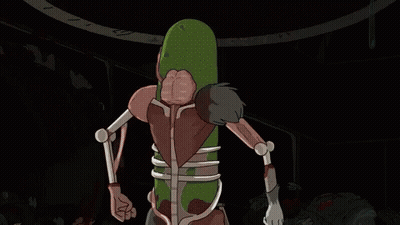 Cartoon Toilet With Plunger GIF